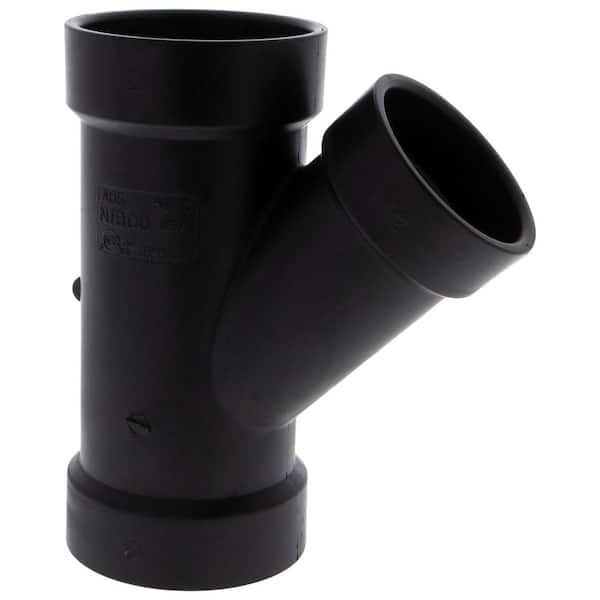 NIBCO 2 in. x 2 in. x 1-1/2 in. ABS DWV 45-Degree All Hub Reducing Wye