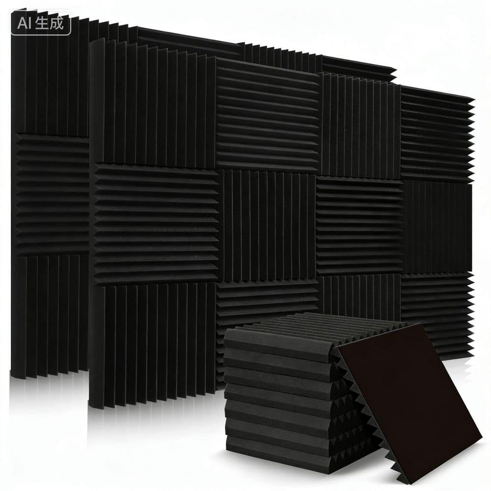 50 Pack 2 x 12 x 12 in. Sound Proof Foam Panels, Soundproof Wedges Panels for Studio Recording, Office, and Home price history on PriceWatchPro