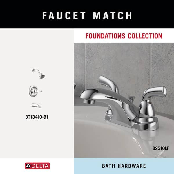 Delta Foundations Polished Chrome Wall Mount Towel Ring Delta Foundations Polished Chrome Wall Mount Towel Ring