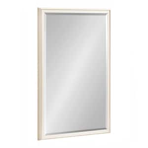 Oakhurst 20.00 in. W x 30.00 in. H White Rectangle Traditional Framed Decorative Wall Mirror