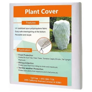96 in. H x 96 in. W 0.95 oz. Plant Covers Freeze Protection with Zipper for Frost Protection and Season Extension