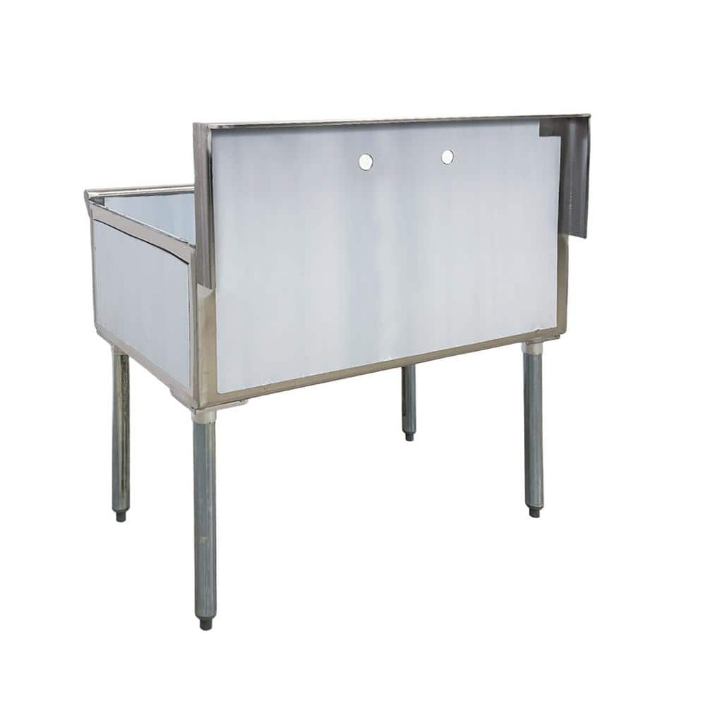 36 inch Brushed Stainless Steel Freestanding Commercial Sink