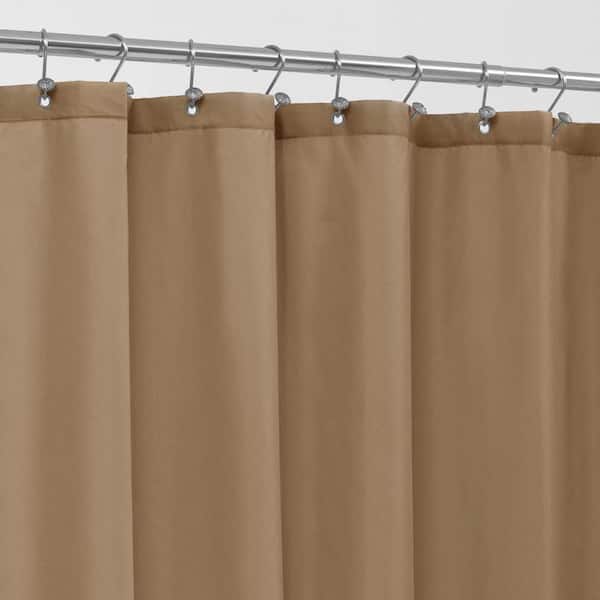 Aoibox 72 in. W x 72 in. L Waterproof Fabric Shower Curtain in Coffee