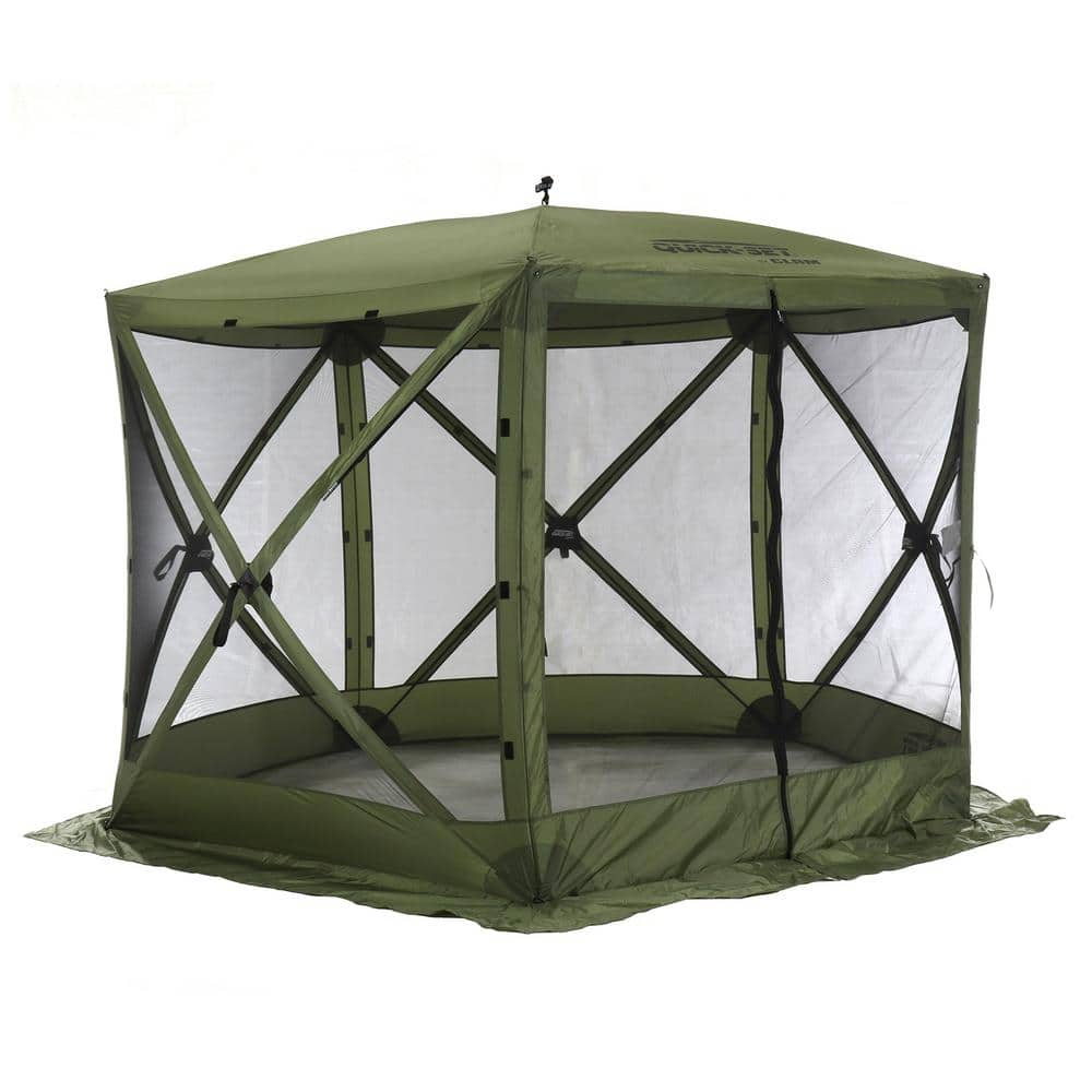 QUICK-SET Venture 9 ft. L x 9 ft. L Portable Camping Outdoor Screen ...