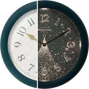 Basic Black Silent Non Ticking Battery Operated Quartz Round Big Rustic  Large Roman Numeral Wall Clock