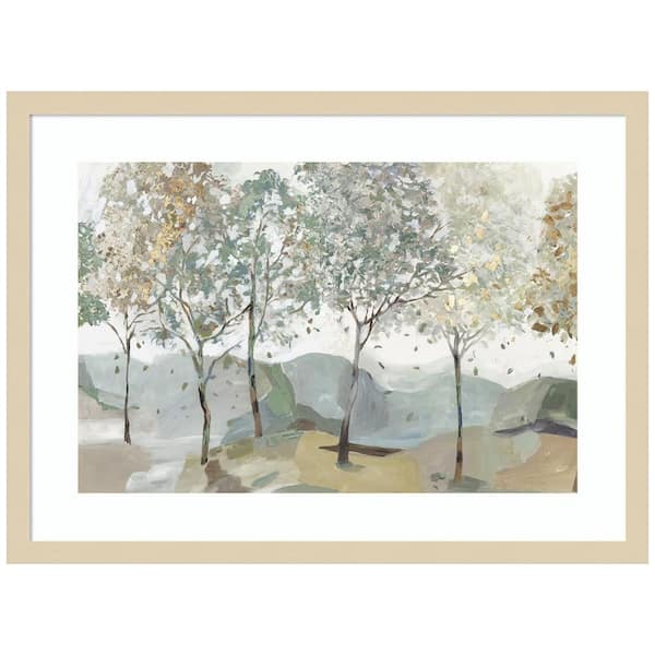 Amanti Art "Breezy Landscape Trees I" by Allison Pearce 1-Piece Wood Framed Giclee Nature Art Print 19 in. x 25 in.