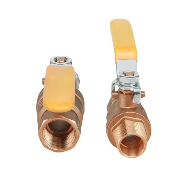 PLUMBFLEX 3/4 in. FIP x 3/4 in. MIP, Premium Brass Full Port Ball
