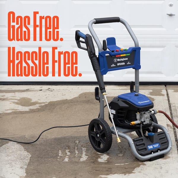Westinghouse - 3400 PSI 2 GPM 13 Amp Electric Powered Pressure Washer with Brushless Motor, Turbo Nozzle and 5 Quick Connect Tips