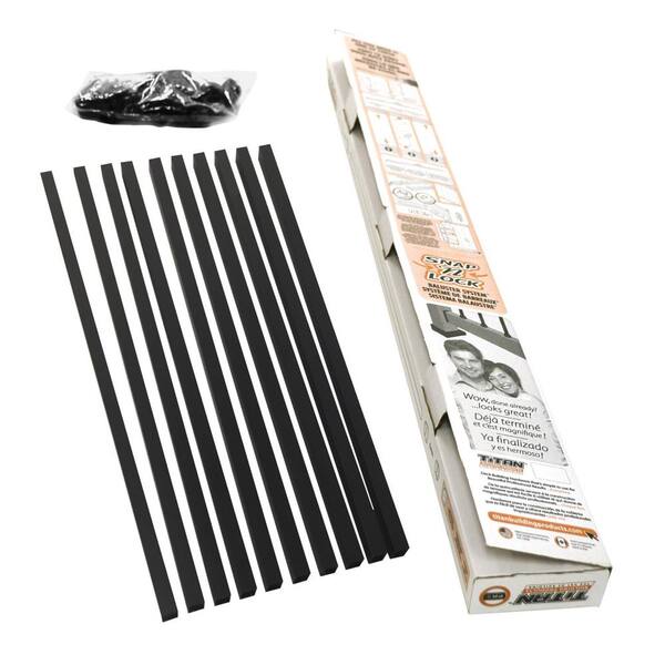 31 in. Snap and Lock Polycarbonate with Aluminum Baluster Kits Square (Case with 10 Kits)
