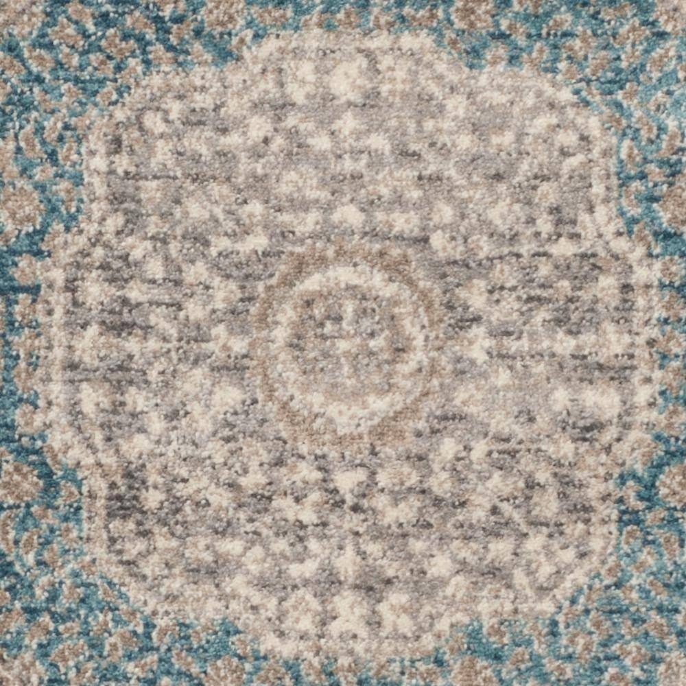 Elegant Gray Synthetic Hand-Knotted 30" Rectangular Area Rug