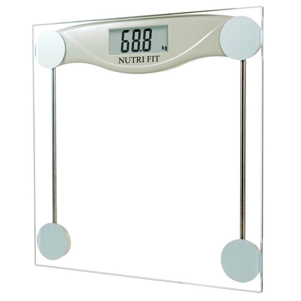 Digital Bathroom Scale with Step on Technology in Grayish Green