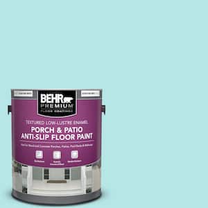 1 gal. #500A-2 Refreshing Pool Textured Low-Lustre Enamel Interior/Exterior Porch and Patio Anti-Slip Floor Paint