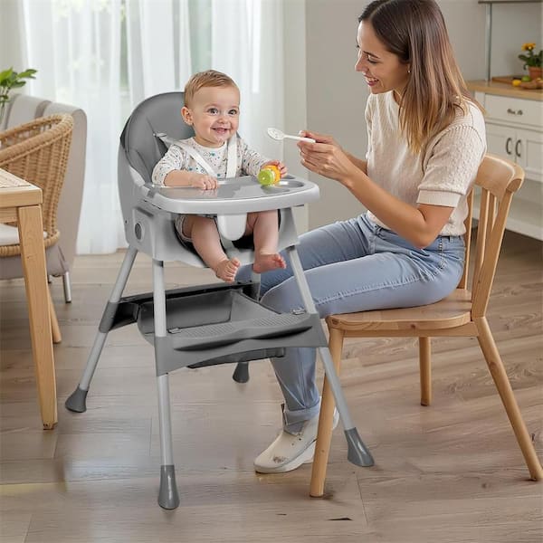 Karl home 3-in-1 Portable Feeding Rocking Seat Baby High Chair in