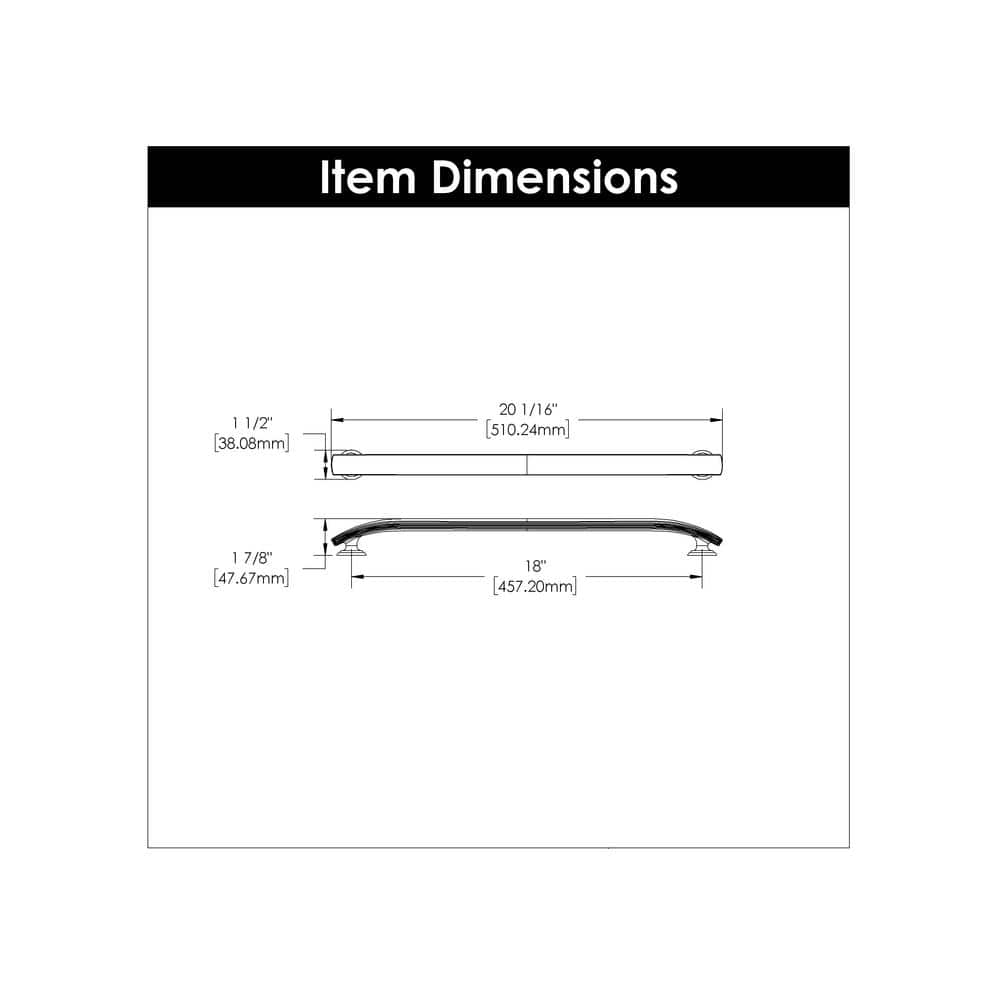 Stainless Steel 18-Inch Modern Appliance Pull Handle