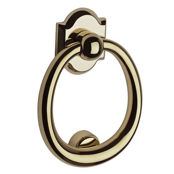Baldwin Polished Brass Ring Door Knocker