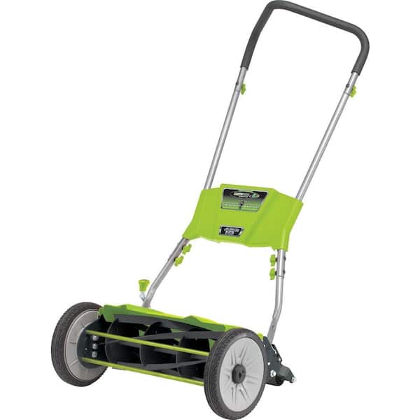 Earthwise Quiet Cut 18 in. Manual Walk Behind Nonelectric Push Reel Mower - California Compliant