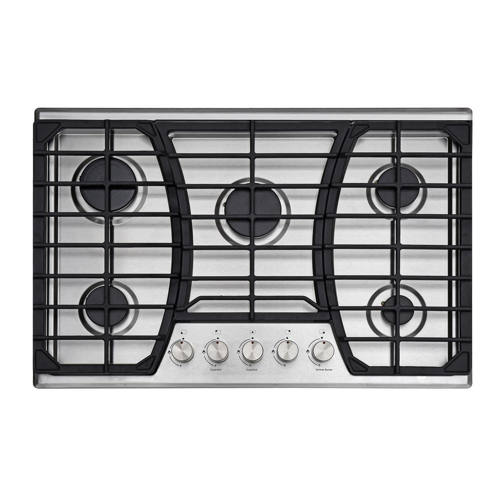 Gustoso 30 in. Gas Cooktop in Stainless Steel with 5 Burners including Power Burners