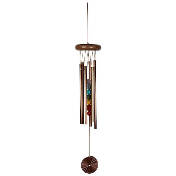 WOODSTOCK CHIMES Signature Collection, Woodstock Chakra Chime, 17 in. Bronze Wind Chime CC7BR