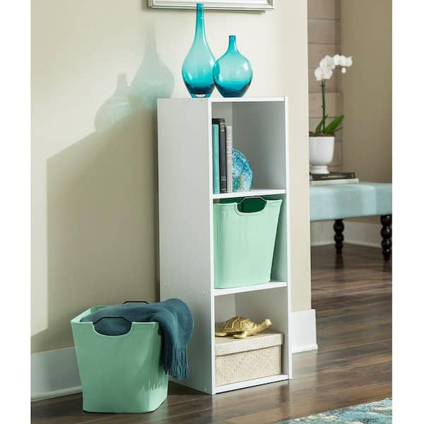 10.5 in. W x 11 in. H x 10.5 in. D Green Wire Framed Fabric Drawer