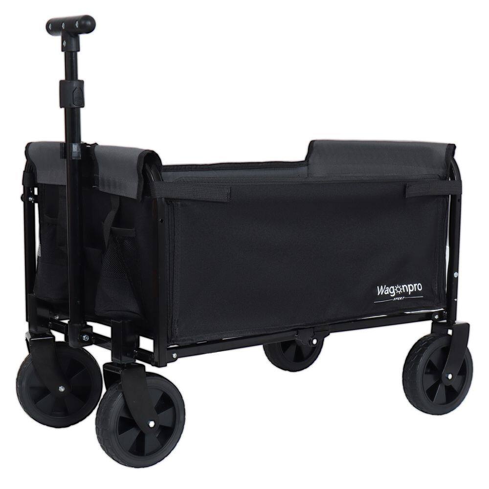 8 cu. ft. Steel Powered Weelbarrow, Outdoor Wagon Cart with Bench Seat, 360° Swivel Wheels Included for Camping, Events price history on PriceWatchPro