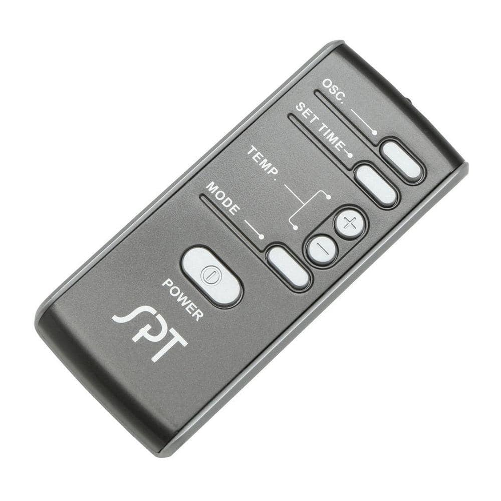 Silver 28.5" Ceramic Tower Heater with Thermostat and Remote