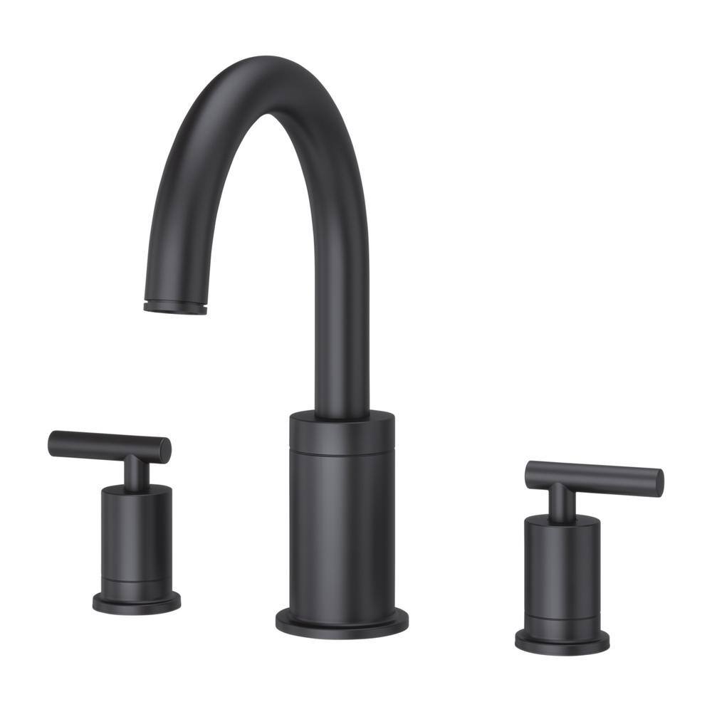 Pfister Contempra 2Handle Roman Tub Trim Kit in Matte Black RT65NCB
