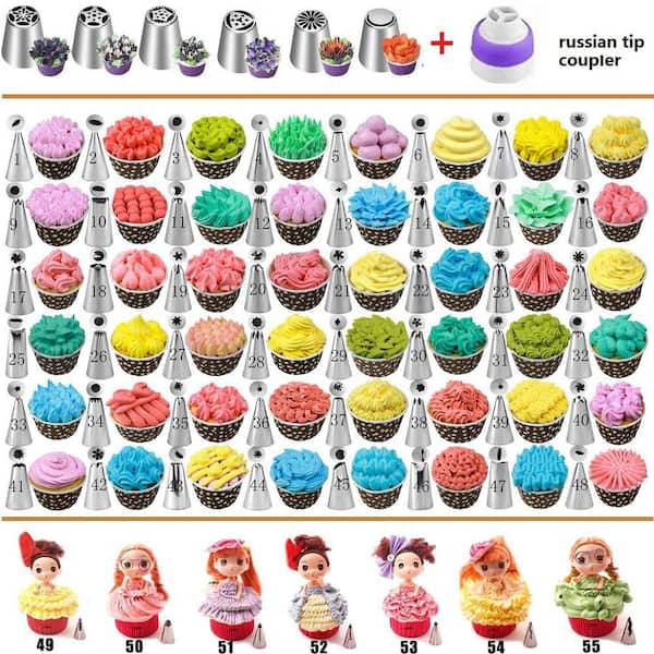 Unbranded 540PCS Cake Decorating Kit with 4 Springform Pans, Turntable,  Icing Tips, Baking Tools Set for Beginners 33D29903P15
