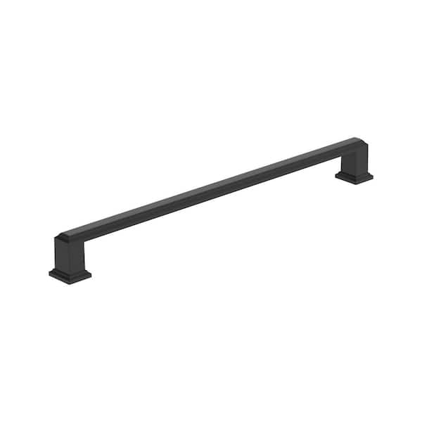 Amerock Appoint 10-1/16 in. (256mm) Traditional Matte Black Bar Cabinet Pull