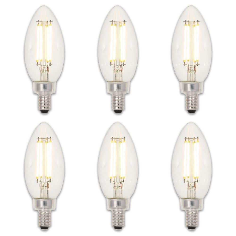 Photos - Light Bulb Westinghouse 40-Watt Equivalent B11 Dimmable Filament LED  Soft White Light ( 