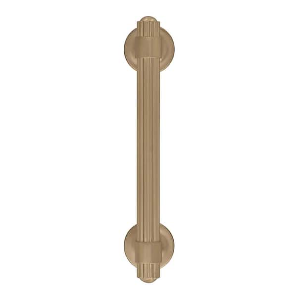 Sea Grass 3-3/4 in. (96mm) Traditional Golden Champagne Bar Cabinet Pull
