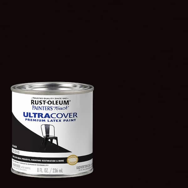 8 oz. Gloss Black General Purpose Paint (Case of 6)
