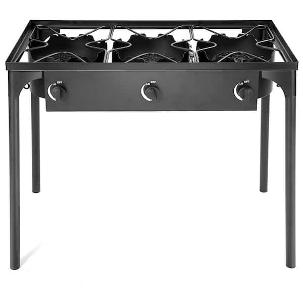 Gymax 225,000 BTU Outdoor 3-Burner Stove High Pressure Propane Gas Camp  Stove GYM08272 - The Home Depot