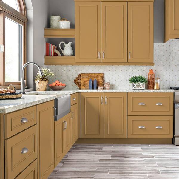 BEHR PREMIUM #M280-6 Solid Gold Satin Enamel Interior