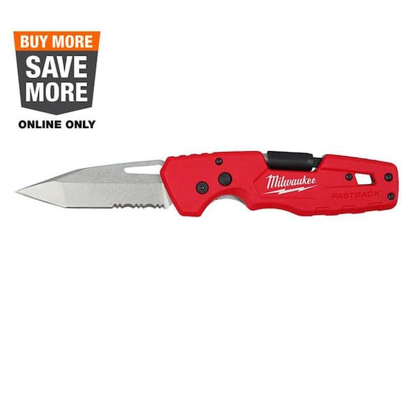 Milwaukee FASTBACK 5- in-1 Folding Knife with 3 in. Blade
