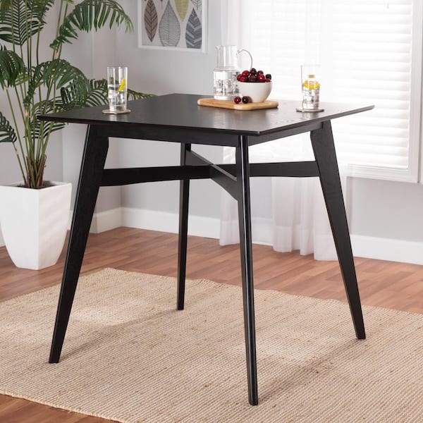 Baxton Studio Leena Black Pub Table