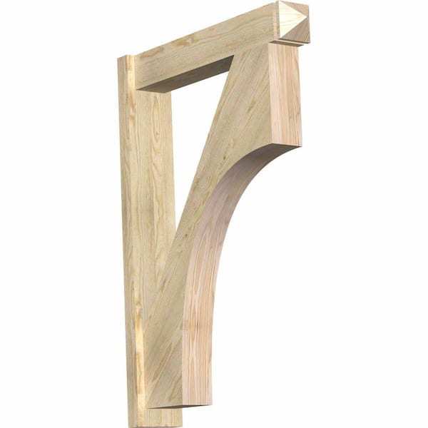 Ekena Millwork 6 in. x 42 in. x 30 in. Westlake Arts and Crafts Rough Sawn Douglas Fir Outlooker