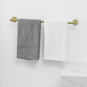 5-Piece Bath Hardware Set with Mounting Hardware in Brushed Gold Wall Mounted