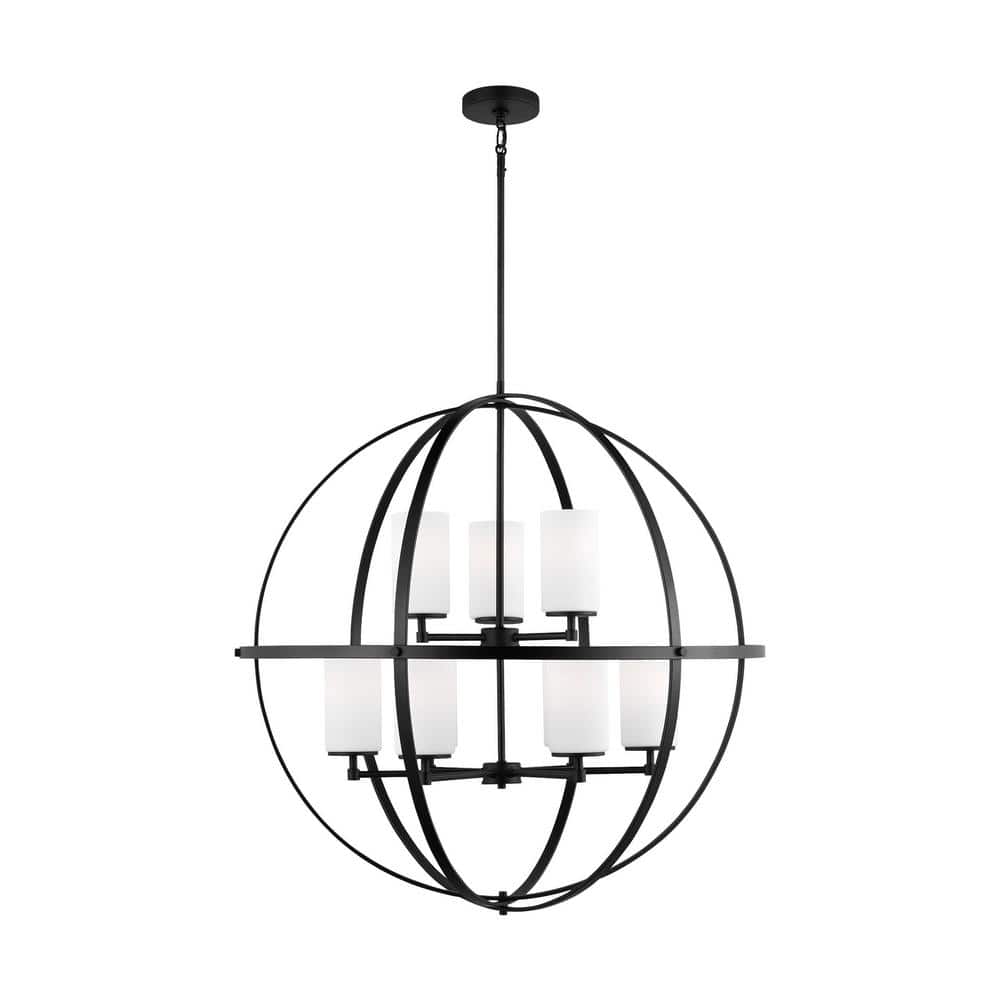 Reviews for Generation Lighting Alturas 9Light Midnight Black Modern Hanging Globe Chandelier