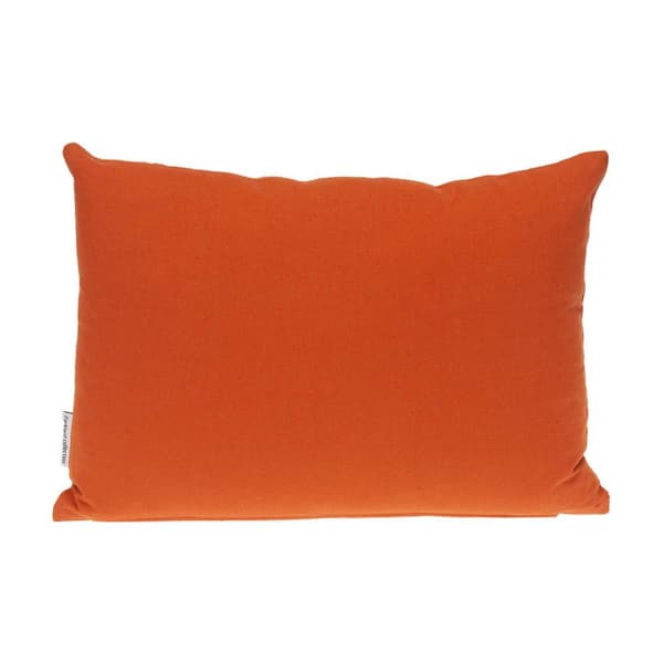 PARKLAND COLLECTION 20 X 20 Transitional Geometric Orange 14 in. x 20 in. Pillow