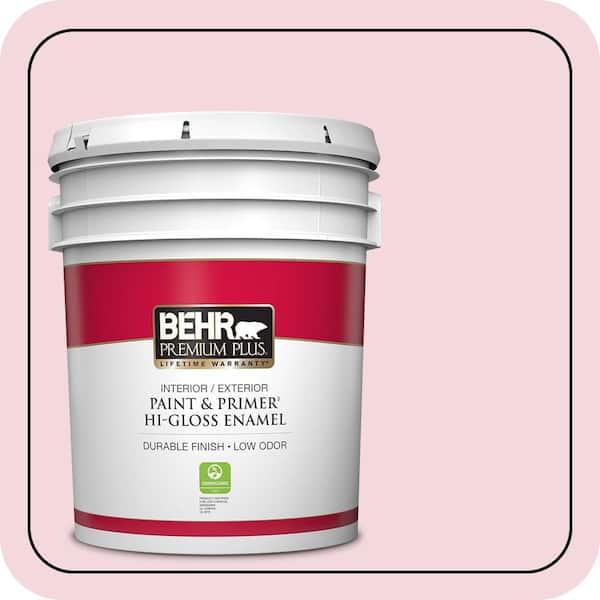 BEHR PREMIUM PLUS 5 gal. #M140-1 Funhouse Hi-Gloss Enamel Interior/Exterior Paint & Primer