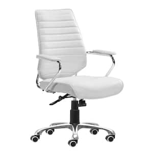 Enterprise White Low Back Office Chair