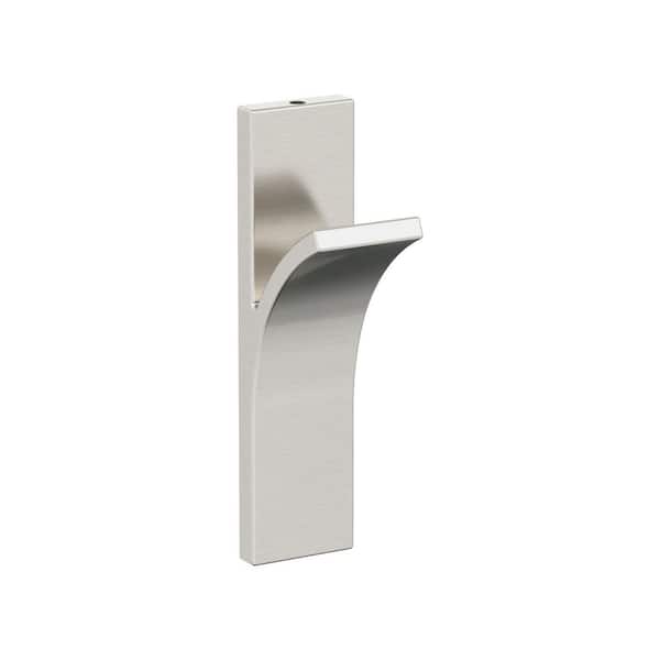 Amerock Apex 5-1/8 in. L Satin Nickel Single Prong Wall Hook