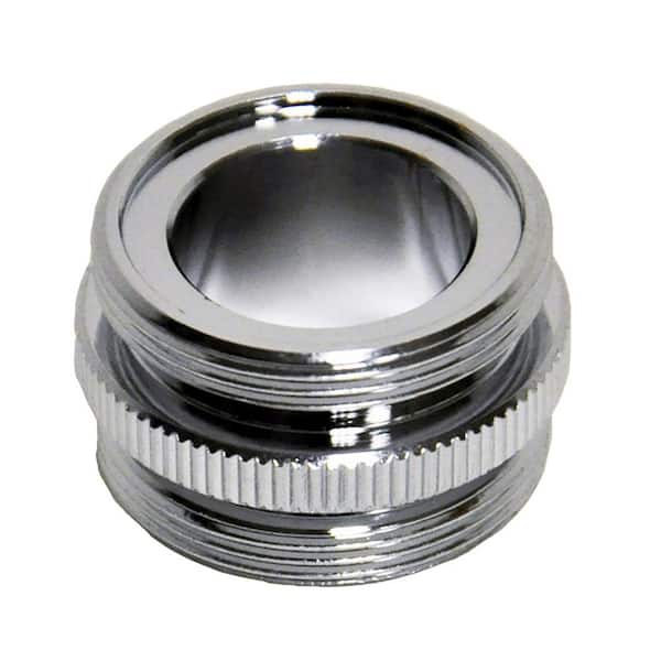 15/16 in.-27M x 15/16 in.-27M Chrome Male/Male Aerator Adapter