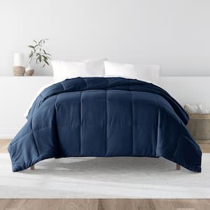 Performance Navy Solid Queen Comforter