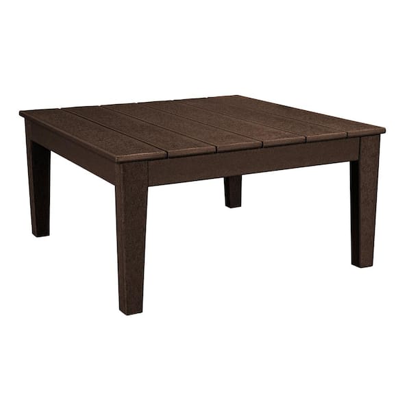 POLYWOOD Newport 36 in. Square Plastic Outdoor Coffee Table