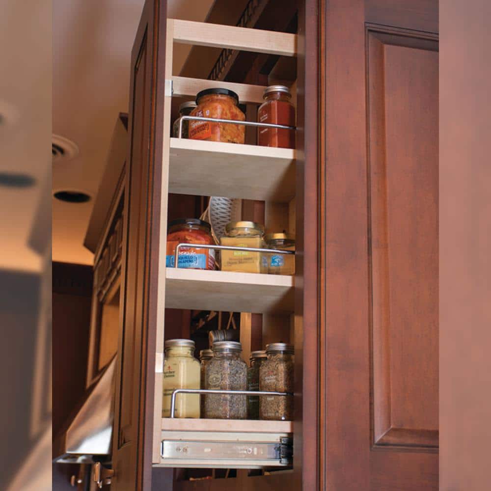 Wall Spice Pull Out Cabinet - Homecrest Cabinetry
