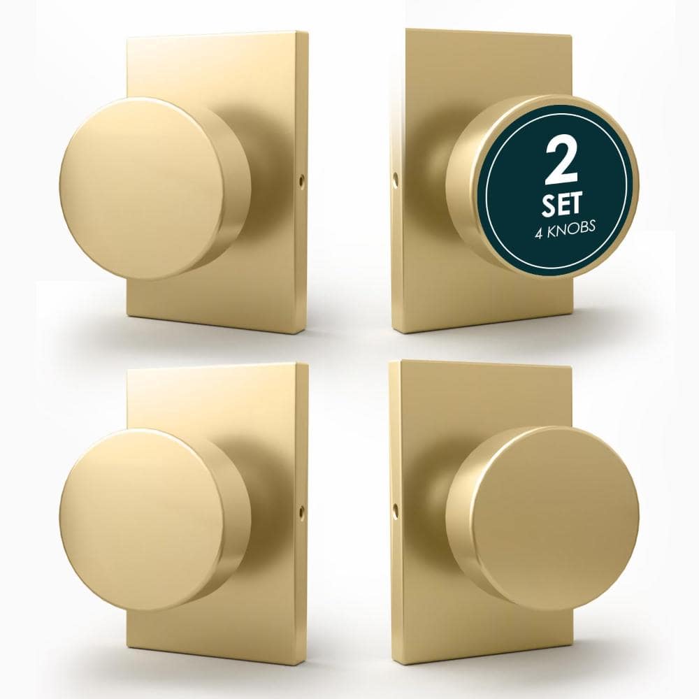 Laura Dummy Door Handle - 4 Pack Heavy Duty Gold Door Handle - Satin Brass price history on PriceWatchPro