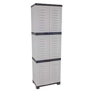 Sunnydaze Lockable Storage 23.25 in. W x 57.5 in. H x 13.75 in. D