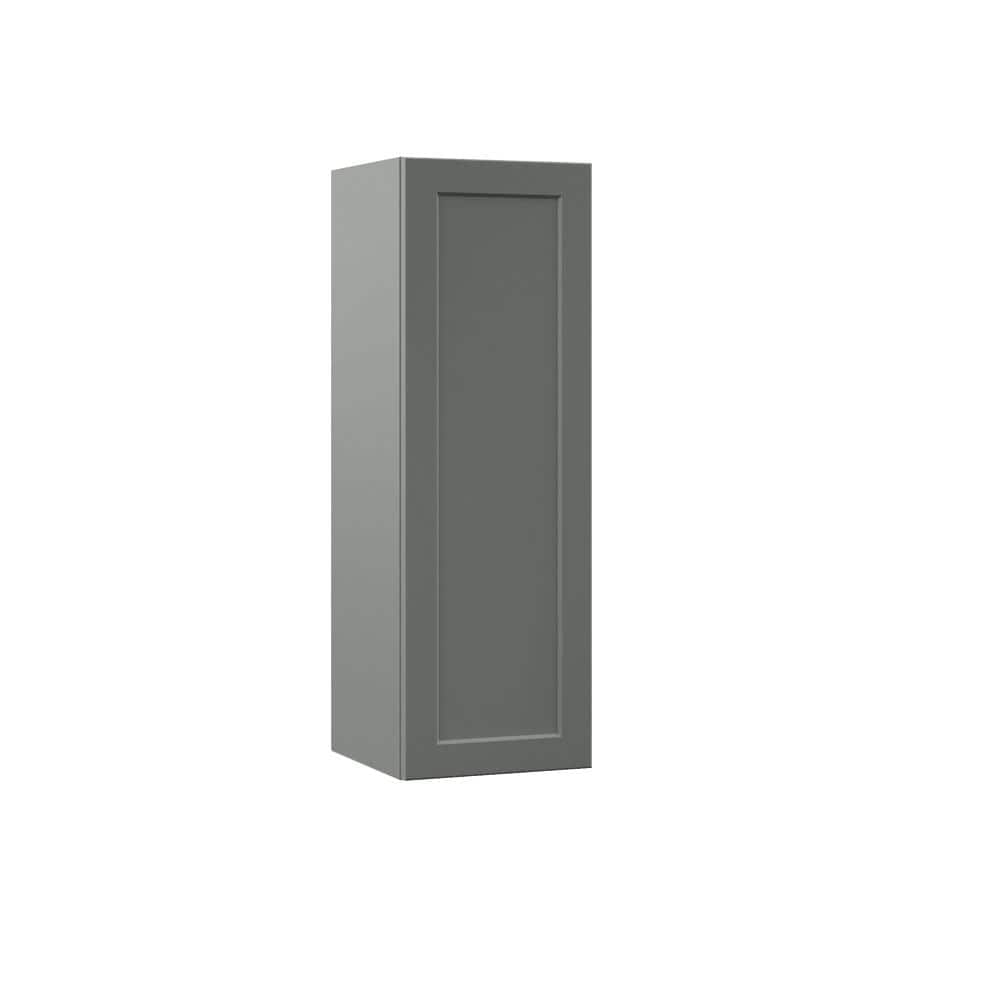 Designer Series Melvern Storm Gray Shaker Assembled Wall Kitchen Cabinet (12 in. x 36 in. x 12 in.) -  Hampton Bay, W1236-MST