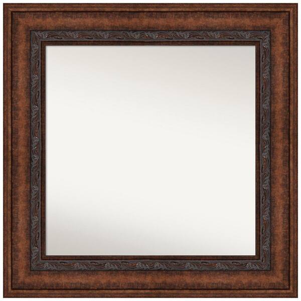 Amanti Art Decorative Bronze 35.5 in. W x 35.5 in. H Non-Beveled Bathroom Wall Mirror in Bronze